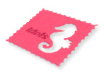 woven labels custom shape (patch with laser cut edges)